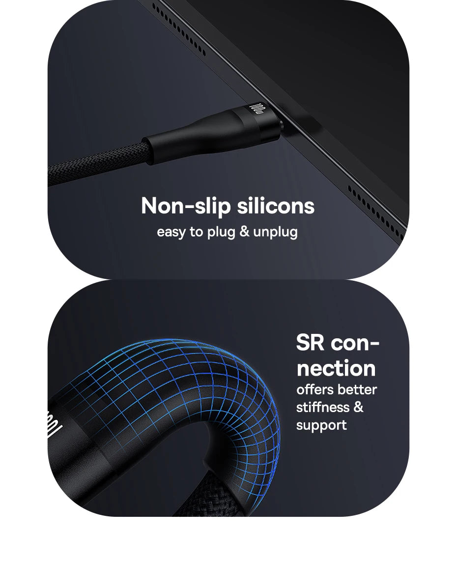 100W USB-C Fast Charging Data Cable for Smartphones and Tablets - 19