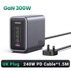 300W GaN Desktop Charging Station for Laptops and Smartphones