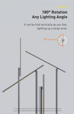 Foldable Rechargeable LED Desk Lamp with Auto Dimming