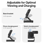 3-in-1 Foldable Magnetic Wireless Charging Station for Apple Devices