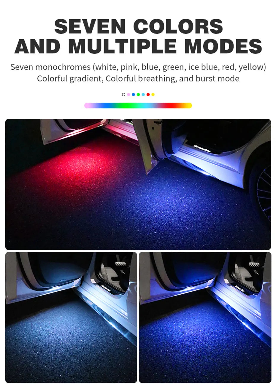 Magnetic LED Car Door Warning Light with USB Rechargeable Battery