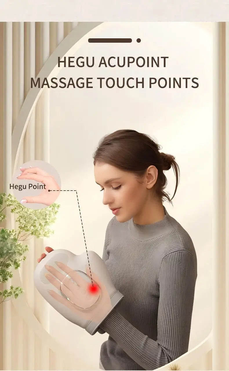Electric Air Compression Hand Massager with Heat for Pain Relief