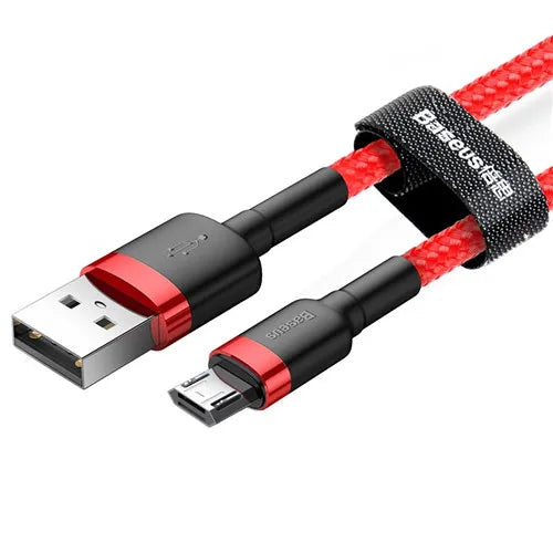 Fast Charging Braided Micro USB Cable for Android Devices - 24