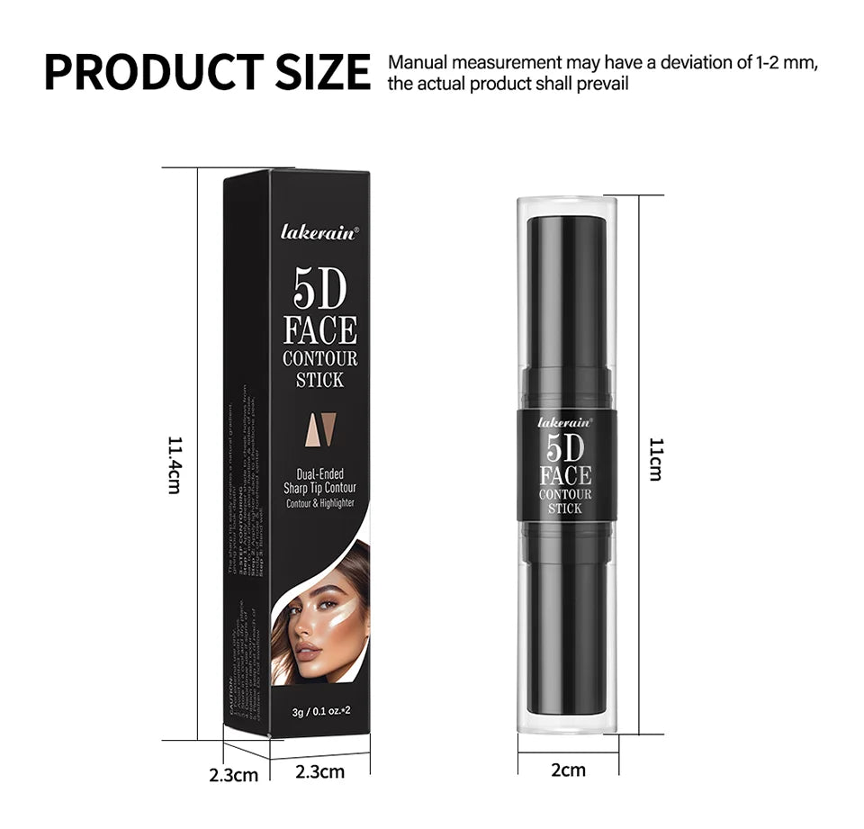 Dual-Ended Contour and Highlighter Stick