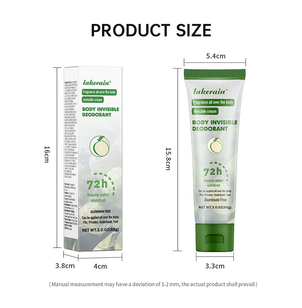 Long-Lasting Invisible Body Deodorant Cream - 14