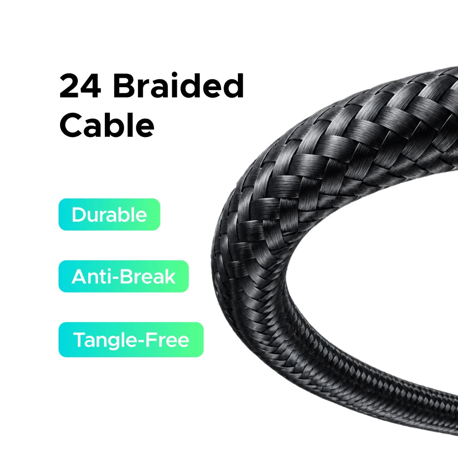 240W USB-C Fast Charging Cable with Real-Time Digital Display - 19