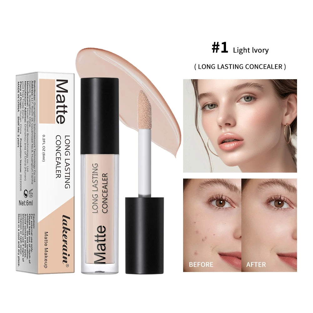 Full Coverage Matte Liquid Concealer for All Skin Types - 24