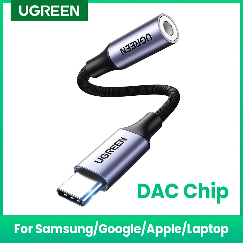USB-C to 3.5mm Headphone Adapter with DAC Chip - 1