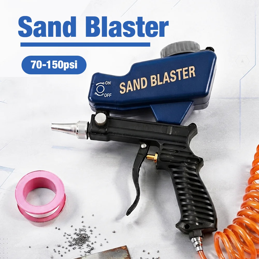 Portable Pneumatic Gravity Sandblasting Gun for Rust Removal