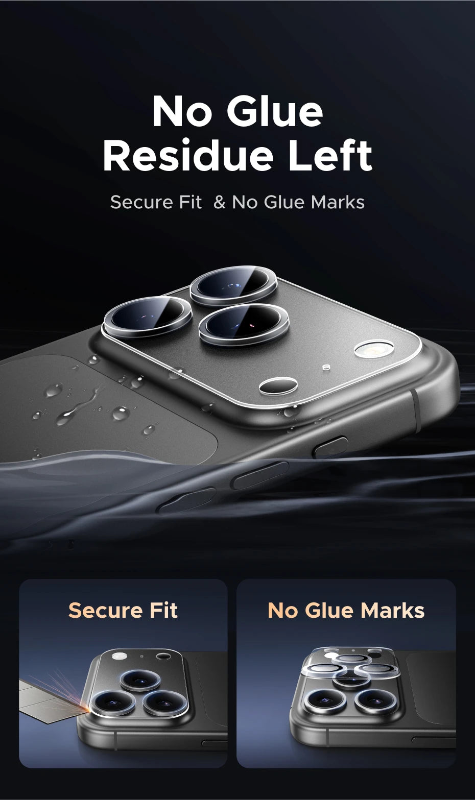 Glass Camera Lens Protector for iPhone 17 Series