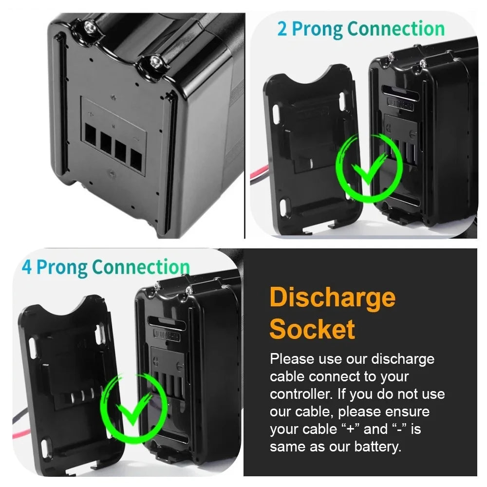 Silver Fish Lithium Ion E-Bike Battery Pack with BMS
