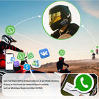 BT-12B Bluetooth 5.0 Motorcycle Helmet Intercom Headset 300M Range