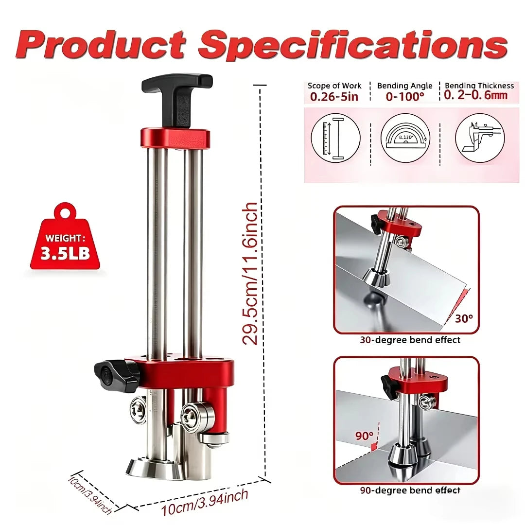 Adjustable Sheet Metal Bender for Precision Metalworking