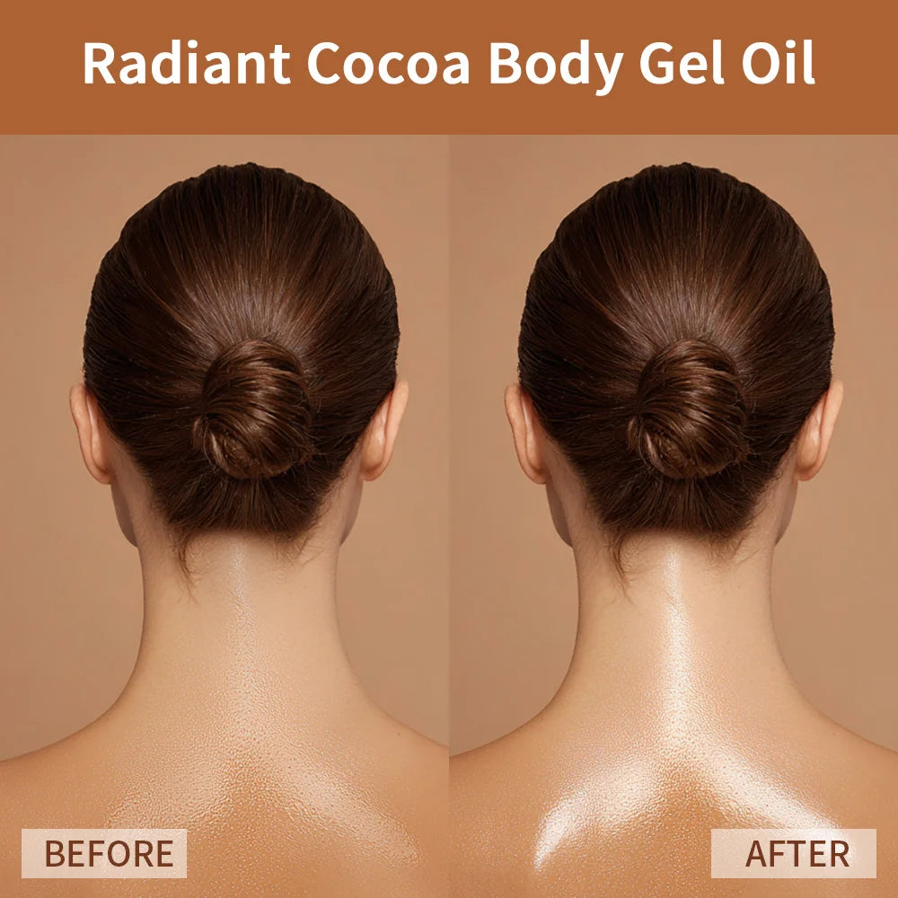 Radiant Cocoa Butter Body Gel Oil for Hydrated Glowing Skin - 4