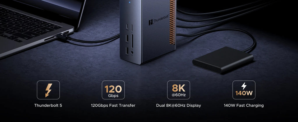 13-in-1 Thunderbolt 5 Docking Station for Laptops