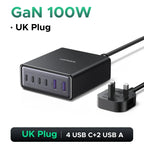 65W GaN 5-Port USB-C Desktop Fast Charger