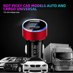 3.1A Dual USB Car Charger with LED Digital Voltage Display 12V 24V