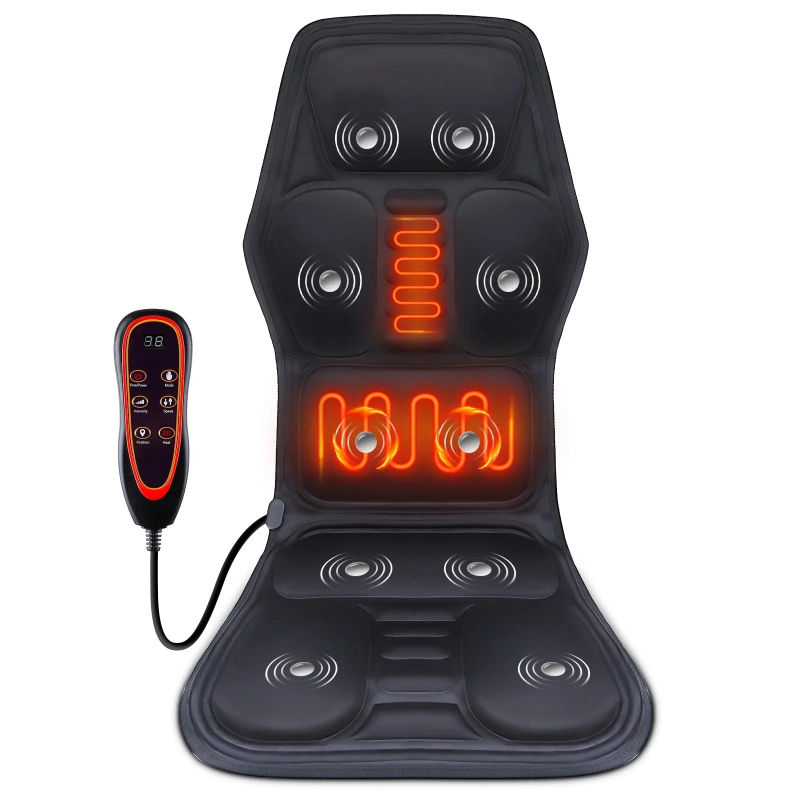 Full-Body Electric Heated Massage Chair Cushion - 1