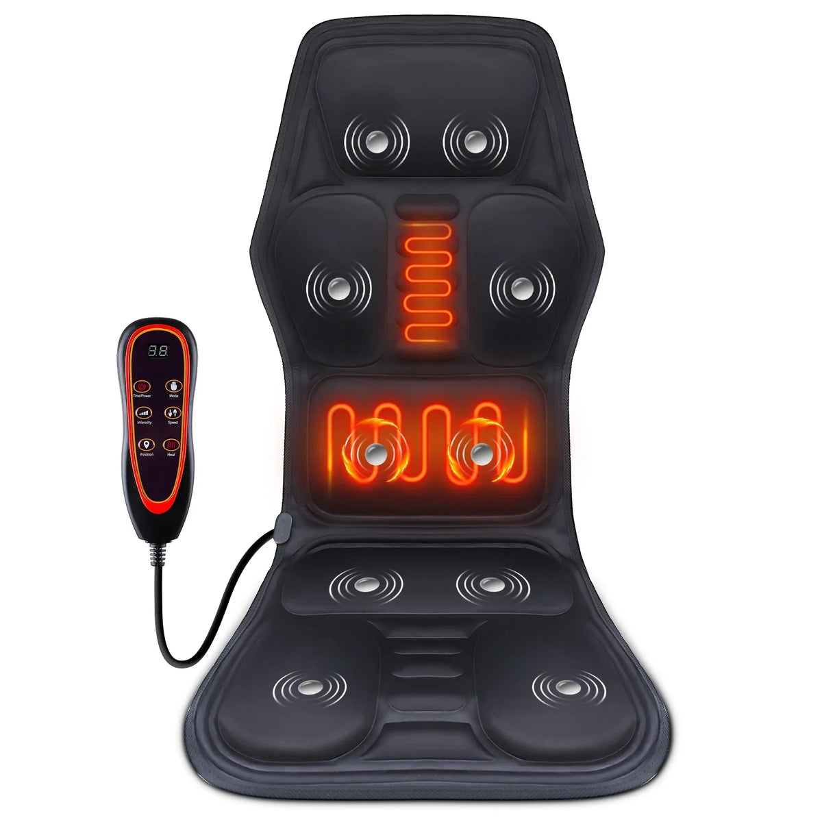Full-Body Electric Heated Massage Chair Cushion