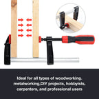Heavy-Duty Woodworking F-Clamp Bar Clip