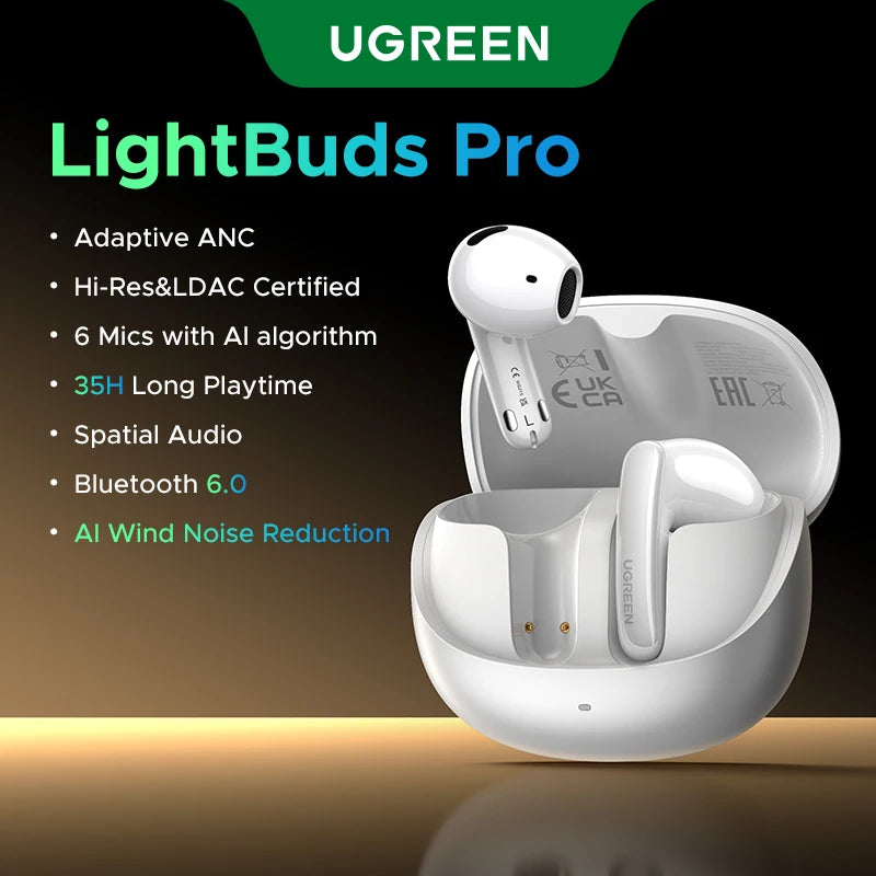 Adaptive Noise Cancelling Wireless Earbuds with LDAC Hi-Res Audio