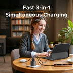 30W GaN Fast Wall Charger with 3 USB-C Ports