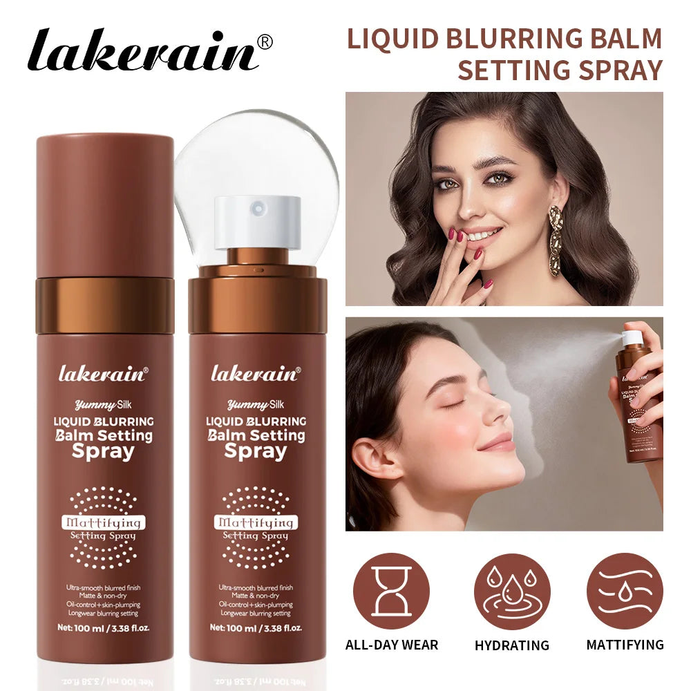 Liquid Blurring Balm Setting Spray for Long-Lasting Matte Makeup