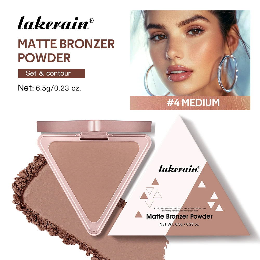 Matte Bronzer Powder for Face Contouring