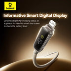 Digital Display 20W Fast Charging USB-C Cable for iPhone
