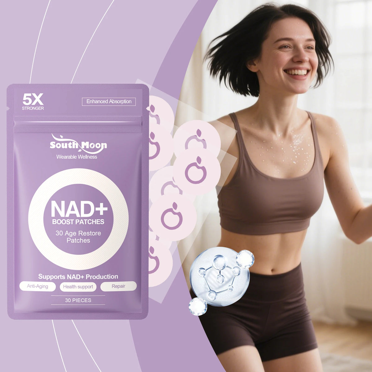NAD+ Boost Age Restore Wellness Patches