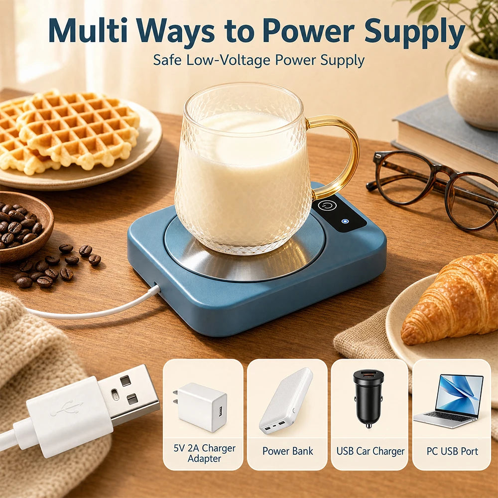 Electric Constant Temperature Mug Warmer for Desk