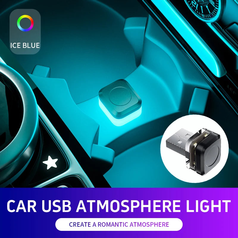 5V USB LED Mini Ambient Atmosphere Light for Car Home and Office
