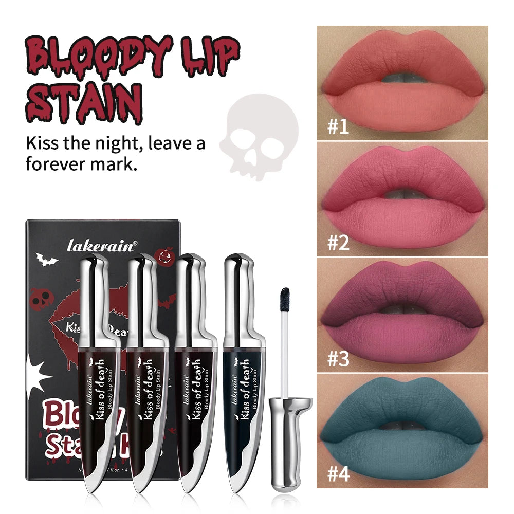 Bloody Matte Liquid Lip Stain for Halloween Costumes