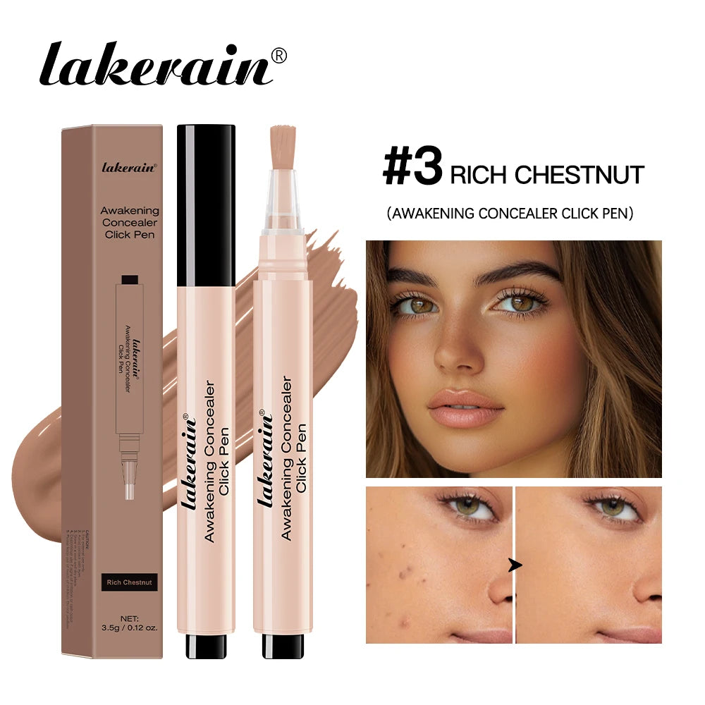 Waterproof Concealer Click Pen for Brightening and Full Coverage