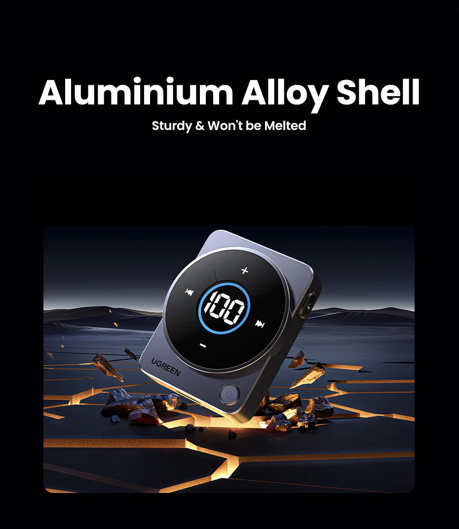 Bluetooth 5.4 Aux Adapter for Car with LED Display - 14