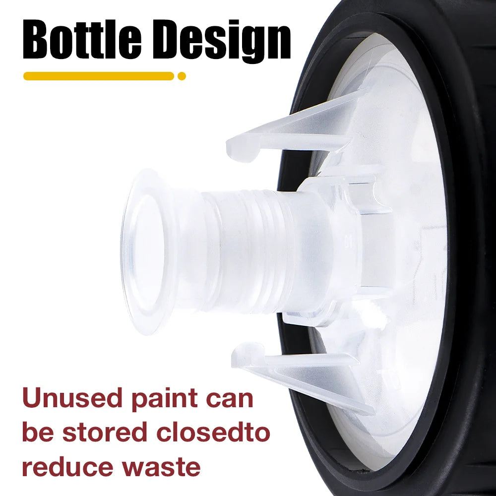 Disposable Paint Mixing Cup System with 14mm Spray Gun Adapter