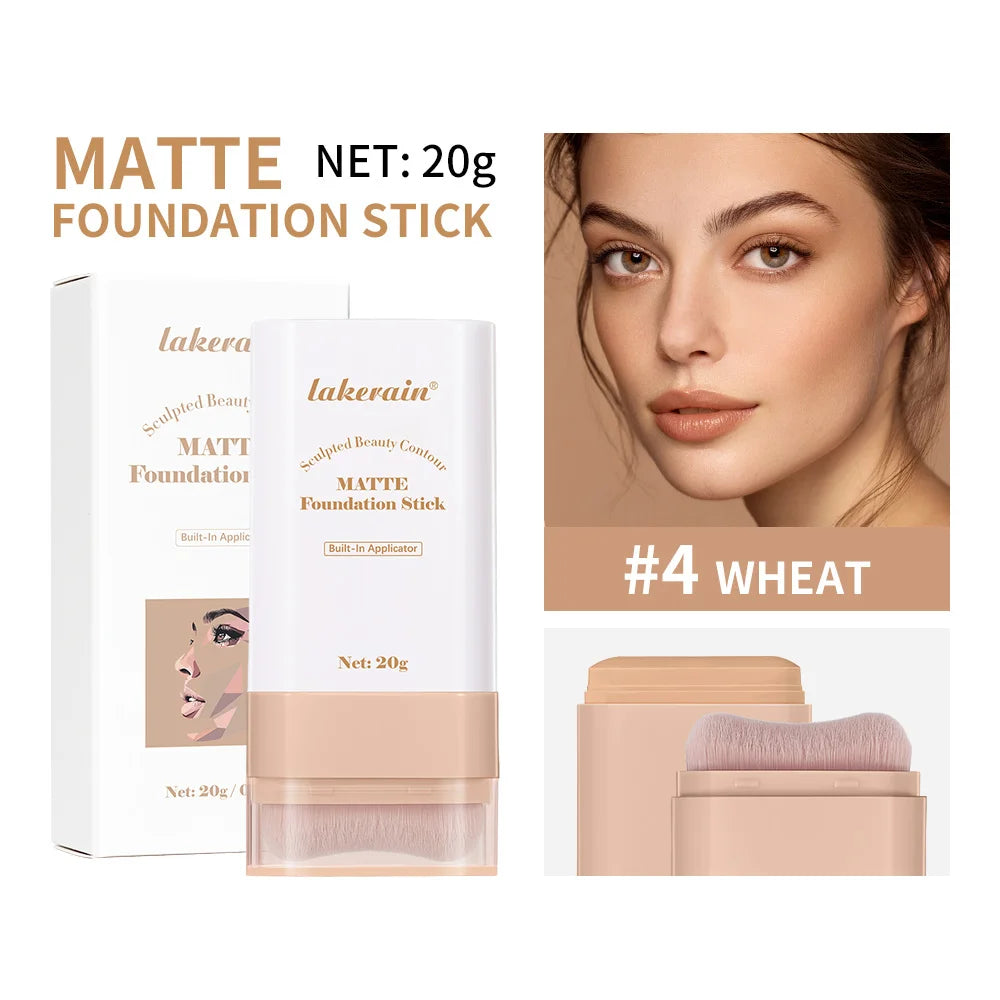 Matte Foundation Stick with Built-in Blending Brush - 23