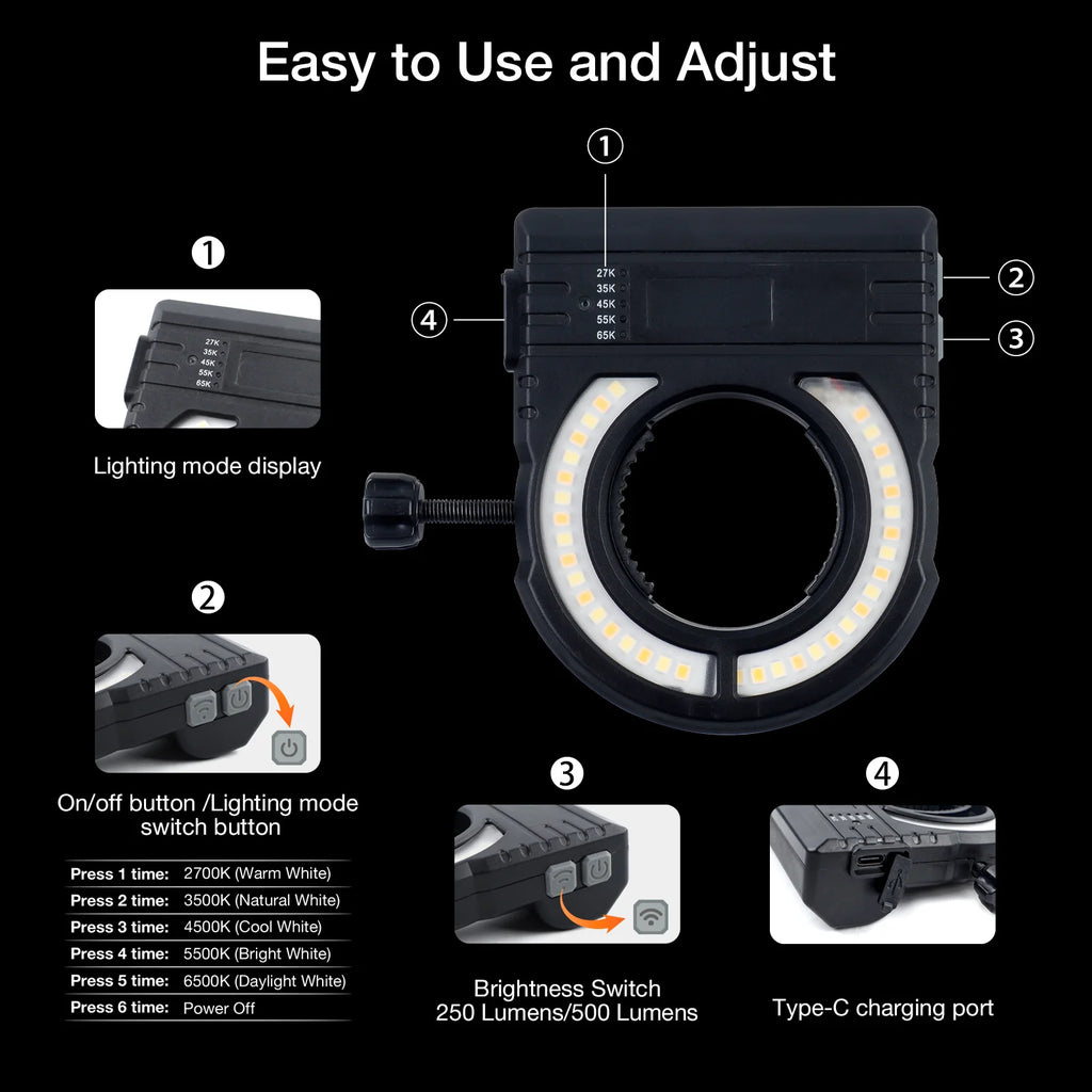 Adjustable LED Spray Gun Light for Paint Precision