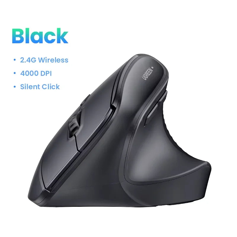 Ergonomic Vertical Wireless Mouse with 4000 DPI - 30