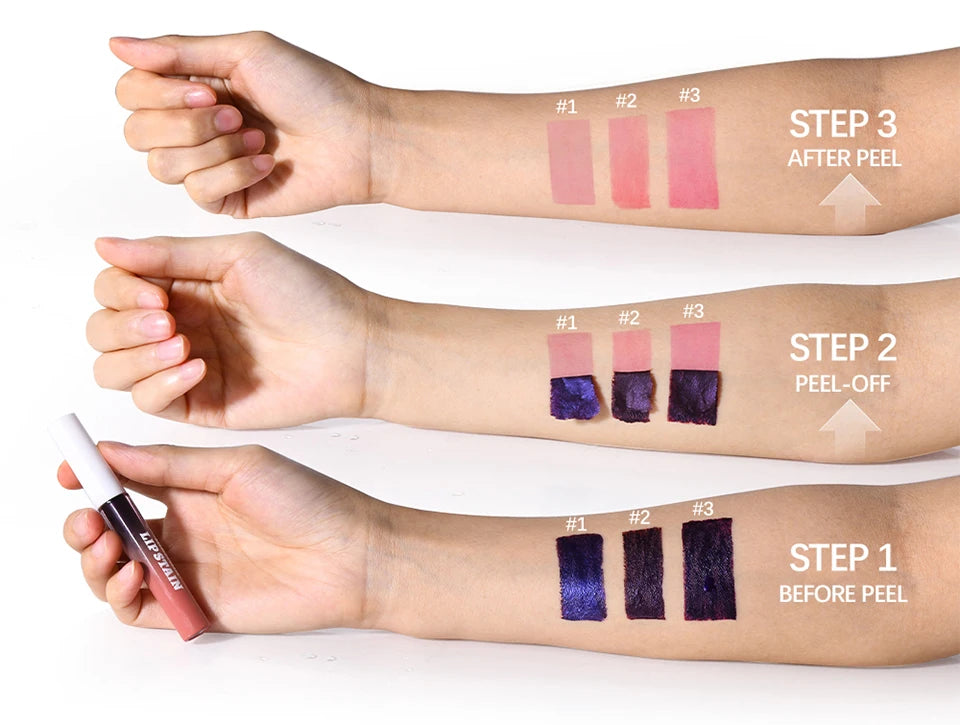 Waterproof Peel-Off Lip Stain for Long-Lasting Color - 11