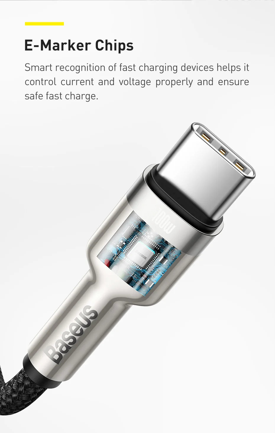 100W USB-C to USB-C Fast Charging and Data Cable - 17
