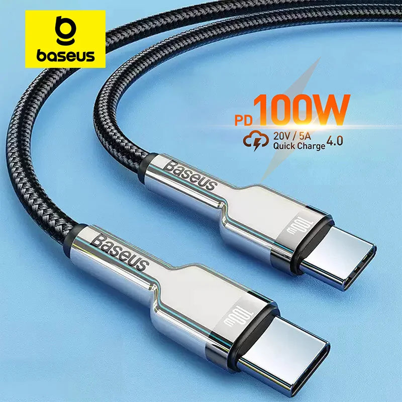 100W USB-C to USB-C Fast Charging and Data Cable