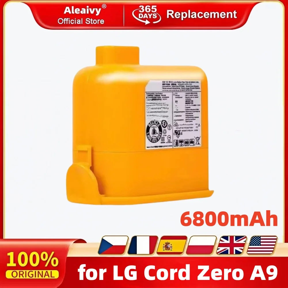 Replacement Lithium-Ion Battery for LG Cord Zero A9 Vacuum