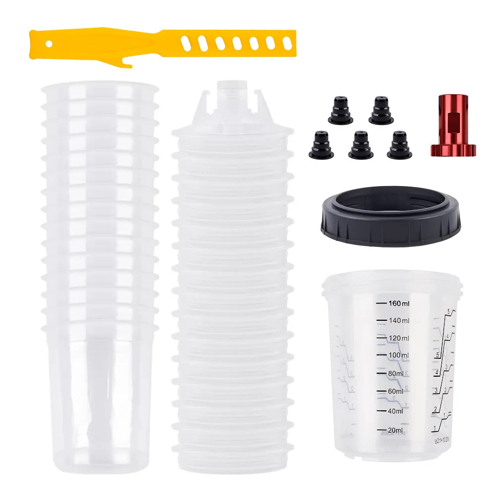 Disposable Paint Mixing Cup System for Spray Guns 160ml