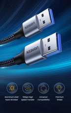 USB 3.0 Male to Male Extension Cable 5Gbps High-Speed Data Transfer