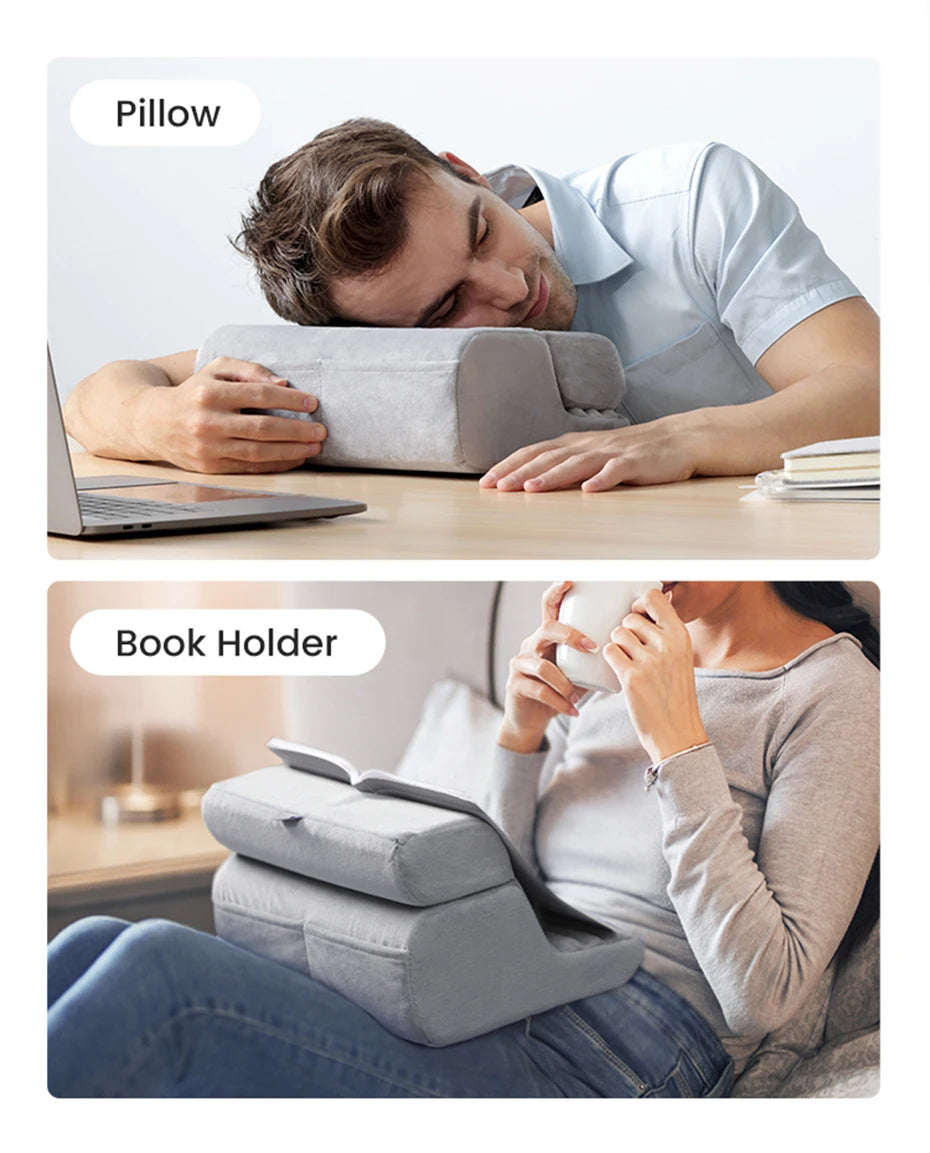 Adjustable Foldable Tablet Pillow Stand for Bed and Sofa