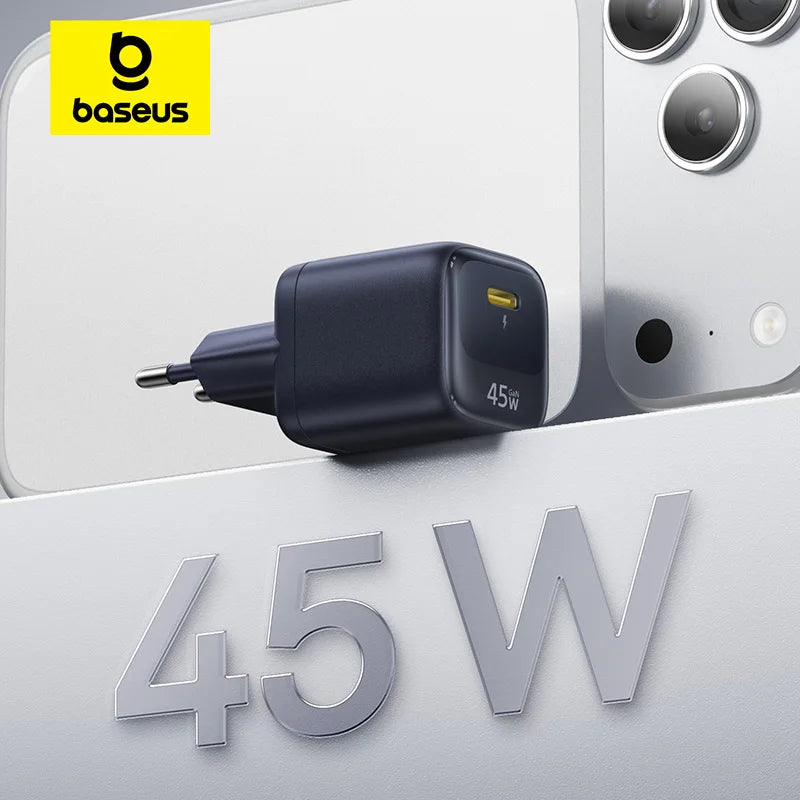 45W GaN USB-C Fast Wall Charger for Smartphones and Tablets - 1