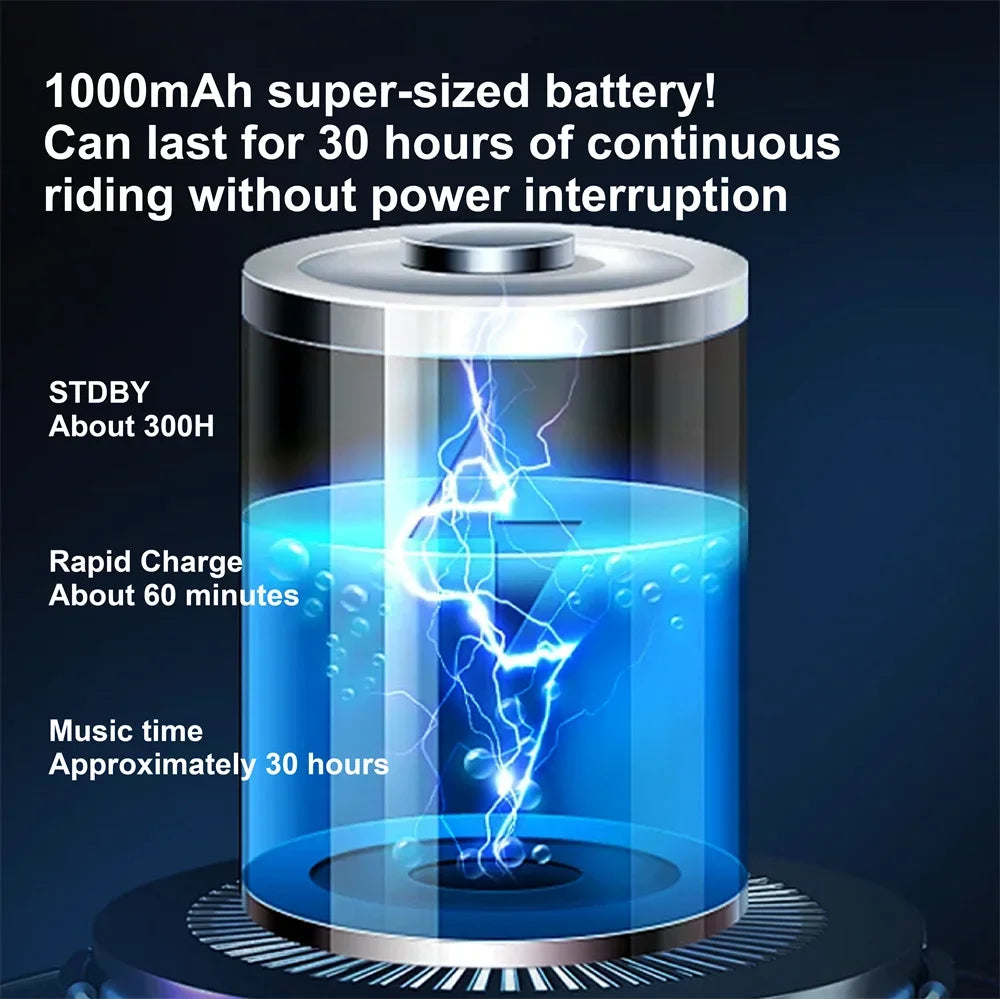 Motorcycle Helmet Bluetooth Intercom Headset with FM Radio - 4