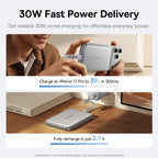 10000mAh Magnetic Wireless Power Bank with 30W Fast Charging