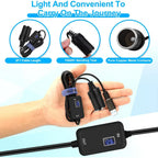USB to 12V Car Cigarette Lighter Socket Step Up Voltage Converter Cable